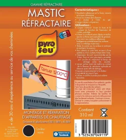 Mastic réfractaire en cartouche de 310 ml^ Best