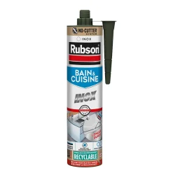 Mastic Bain&Cuisine inox cartouche 280ml-Rubson