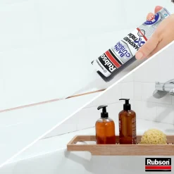 Mastic Bain&Cuisine Expert Anti-moisissures transparent cartouche 280ml^Rubson Discount