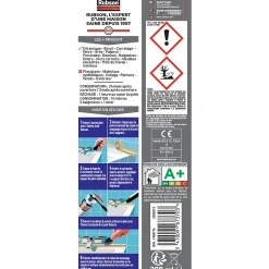 Mastic Bain&Cuisine Séchage Rapide blanc cartouche 280ml-Rubson Discount