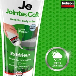 Mastic Fixation Je Jointe&Colle transparent tube 50ml-Rubson Outlet