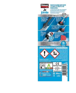 Mastic Sanitaire Je Jointe blanc MSP 200ml-Rubson