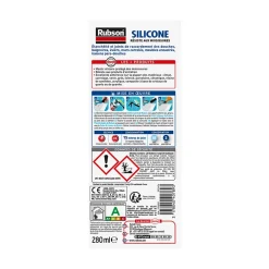 Mastic Sanitaire Salle de bains Saine Mastic blanc cartouche 280ml vendu par 2-Rubson Clearance