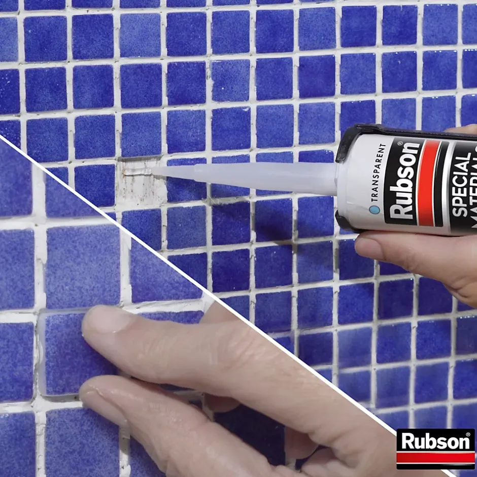 Mastic Special Materials Piscine transparent cartouche 280ml-Rubson Best