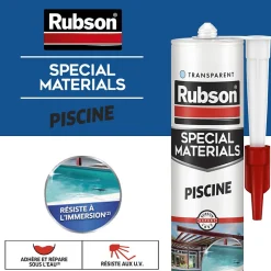 Mastic Special Materials Piscine transparent cartouche 280ml-Rubson Best