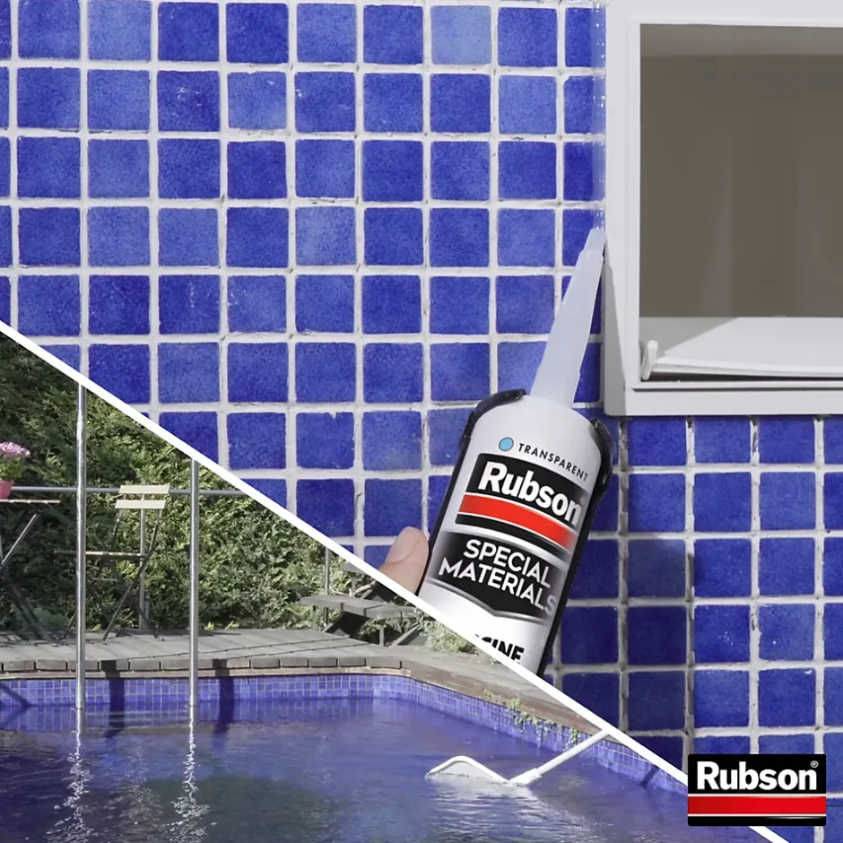 Mastic Special Materials Piscine transparent cartouche 280ml-Rubson Best