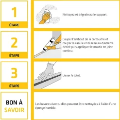 Mastic SikaSeal 184 maçonnerie blanc 300 ml vendu par 3 pièces- Clearance