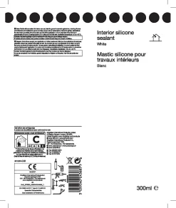 Mastic silicone intérieur blanc 300ml^ Best