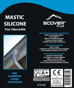 Mastic silicone pour l'étanchéité zinc cuivre alu- Discount