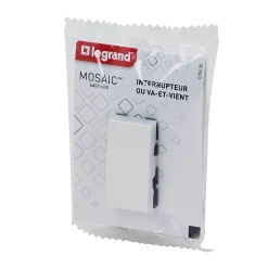 Mécanisme interrupteur va-et-vient Mosaïc blanc^Legrand Discount