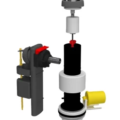 Mécanisme pour chasse d'eau double chasse 3L/6L-Clara Clearance