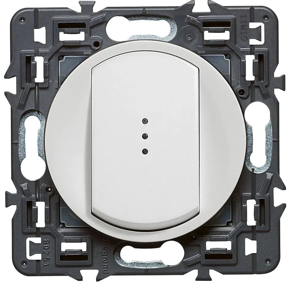Mécanisme poussoir lumineux Céliane 6A blanc-Legrand New