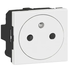 Mécanisme prise 2pôles+terre affleurante 2 modules Mosaïc-Legrand New