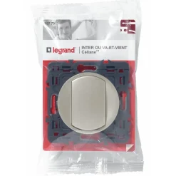 Mécanisme va-et-vient Céliane titane 10A-Legrand Best