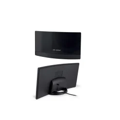 - Antenne TV amplifiée d'intérieur AT55 BLACK R1 USB - Portée 30kms - Signaux numériques DVBT/DVBT2 - Filtres 4G 5G^Meliconi Best