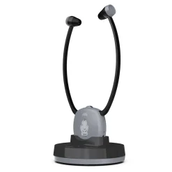 - Casque TV EASY AUDIO - sans fil avec station d'accueil et de charge - Autonomie 15h - Portée 20m^Meliconi