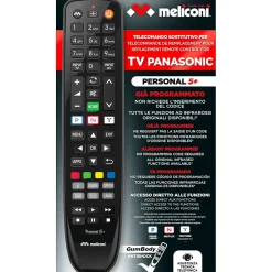 - Télécommande de remplacement PERSONAL 5+ pour TV Panasonic - 100% fonctions d'origine - Boutons Netflix, Youtube, Prime-Meliconi Clearance