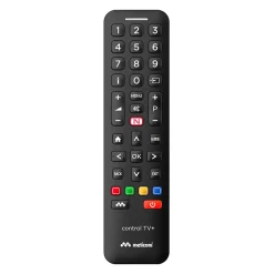 - Télécommande universelle CONTROL TV+ pour une TV - 100% fonctions d'origine - Accès direct Netflix - programmation simp^Meliconi