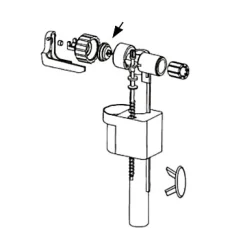 Membrane + insert pour robinet flotteur 95L/95B-Siamp Hot
