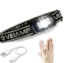 METROS: lampe frontale rechargeable, 150 lm. Interrupteur sans contact^Velamp Discount