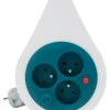 Min enrouleur 3X16A HO5VVF 3G1 turquoise, 7 m-Zenitech Outlet
