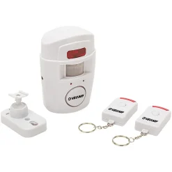 Mini alarme avec détecteur de présence et deux télécommandes. Blanc^Velamp Best