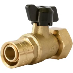 Mini vanne à sphère à glissement pour PER Ø12 - sortie femelle 15/21 (1/2")^Somatherm for you Outlet