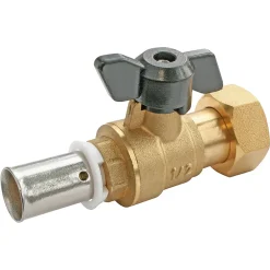 Mini vanne à sphère à sertir pour PER Ø12 - sortie femelle 15/21 (1/2")^Somatherm for you Clearance