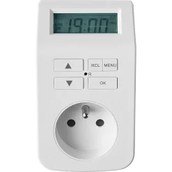 Minuterie digitale intérieure à programmation hebdomadaire blanc-LAP Clearance