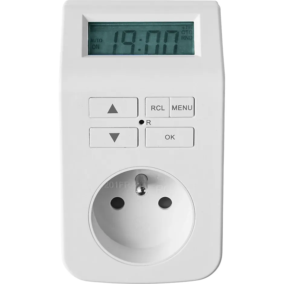 Minuterie digitale intérieure à programmation hebdomadaire blanc-LAP Clearance