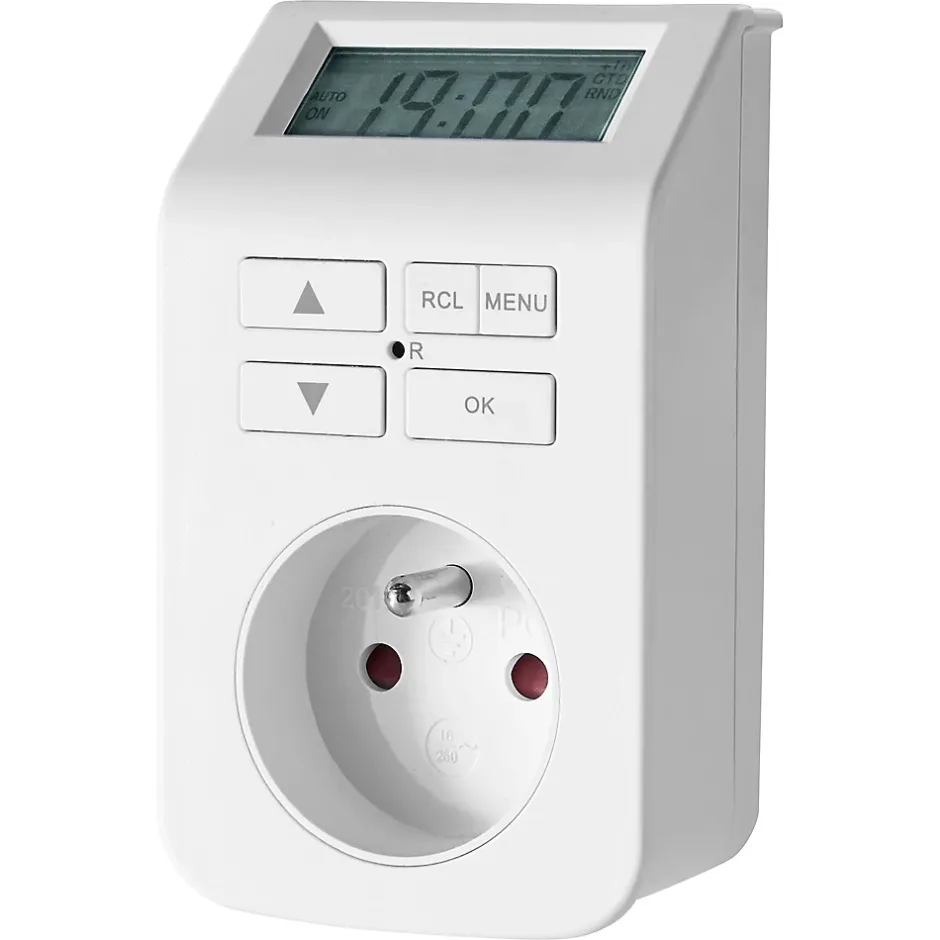 Minuterie digitale intérieure à programmation hebdomadaire blanc-LAP Clearance