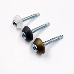 vis galvanisées M5 x 40 mm pour métal avec rondelle d'étanchéité grise, pour revêtement en polycarbonate, 50 pièces^Mk Pc Diamonds Clearance