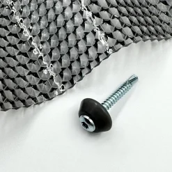 vis galvanisées M5 x 40 mm pour métal avec rondelle d'étanchéité grise, pour revêtement en polycarbonate, 50 pièces^Mk Pc Diamonds Clearance