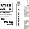 Mortier colle C pour sols intérieurs gris 25 kg^ Best