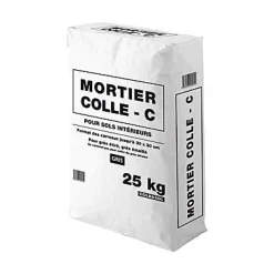 Mortier colle C pour sols intérieurs gris 25 kg^ Best