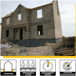 Mortier d'imperméabilisation enduit fondation 25kg-Sika Clearance