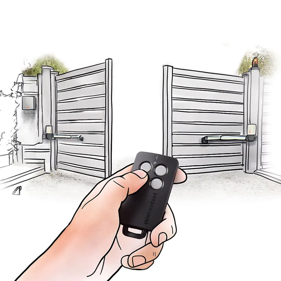 Motorisation à vérins OpenGate1 pour portail battant-SCS Sentinel Hot