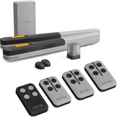 Motorisation connectée à vérins pour portail à battants : 2.5m/250kg par battant - XV250 + 2 télécommandes OFFERTES - Umii-Extel