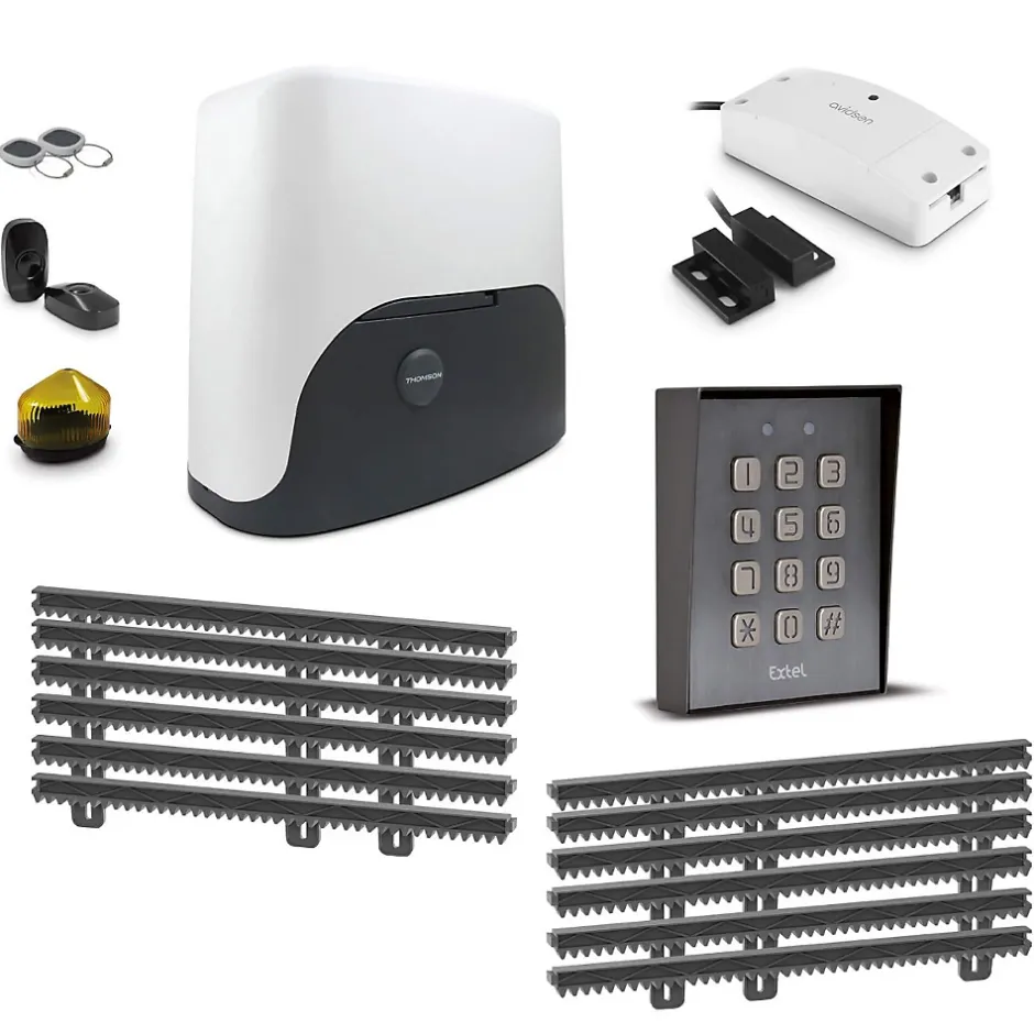 Motorisation connectée pour portail coulissant 6m + digicode^Thomson Hot