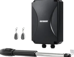 Motorisation Portail Battant 220V/24V Double Bras pour 1 Vantail Jusqu'à 300KG 5,5M avec 2 Télécommandes Moteur DC^Nature Pro Online
