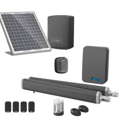 Motorisation solaire à vérins Teha SE avec digicode pour portail battant^Avidsen New