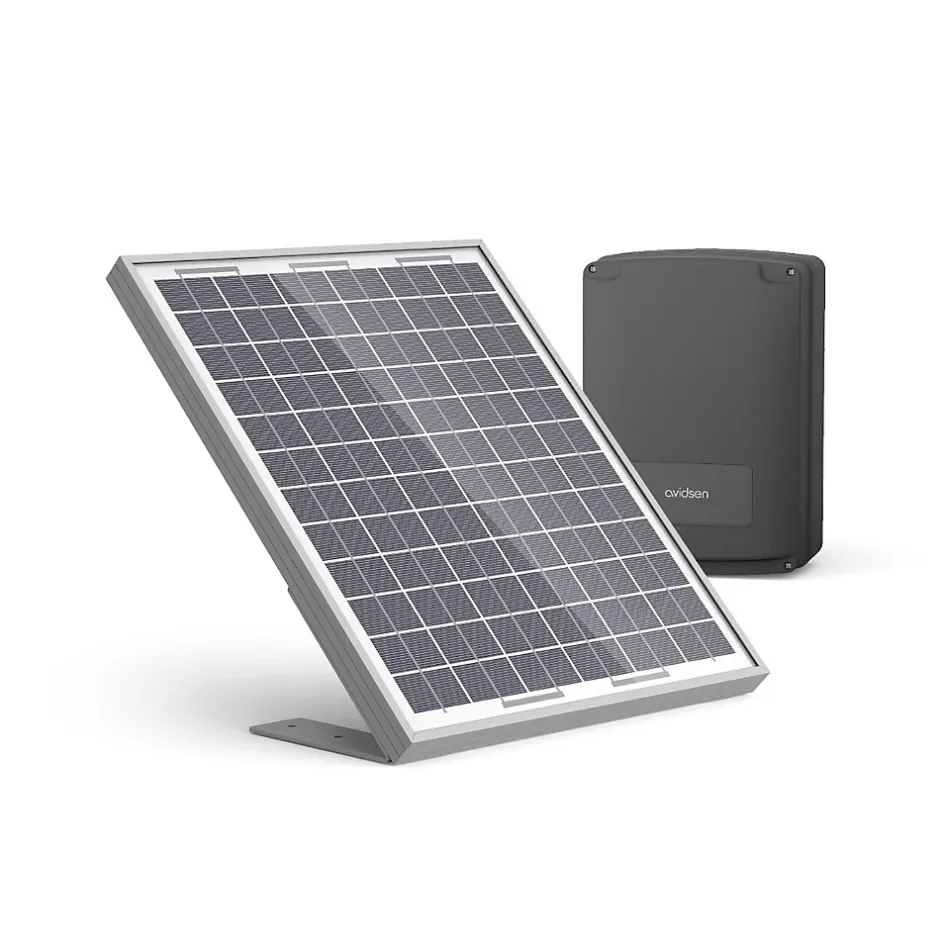 Motorisation solaire pour portail coulissant Zenia SE + 2 télécommandes supplémantaires (3 en tout) -^Avidsen Discount