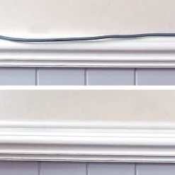 Moulure décorative demi-circulaire 16x08 mm blanche 2 m^D-Line Sale