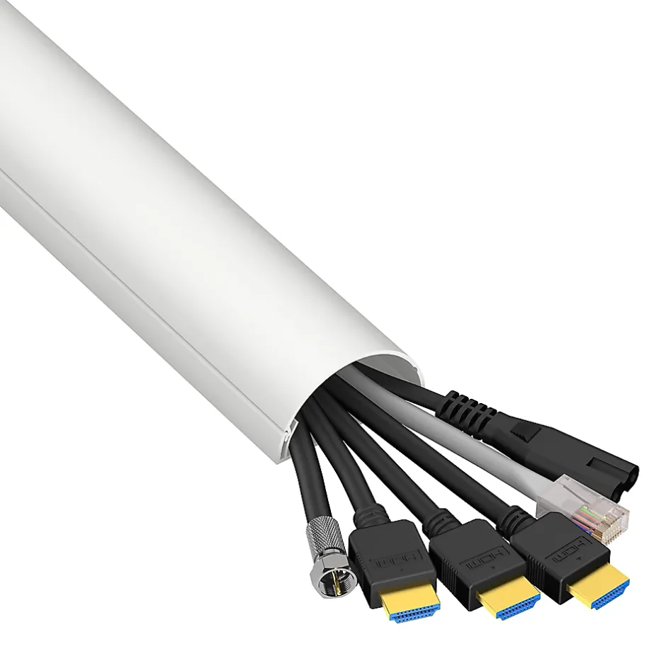 Moulure décorative demi-circulaire 50x25 mm blanche 1,5 m-D-Line Sale