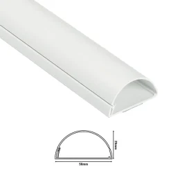 Moulure décorative demi-circulaire 50x25 mm blanche 1,5 m-D-Line Sale