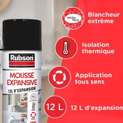 Mousse expansive aérosol multi-usages 12L^Rubson Hot