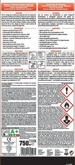 Mousse expansive express 750ml^Rubson New