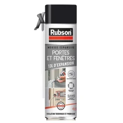 Mousse expansive Portes et Fenêtres aérosol 500ml-Rubson Discount