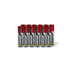Mulitpack de 12 piles alcalines mini stilo LR03 AAA, 1,5V, longue durée-Velamp Online