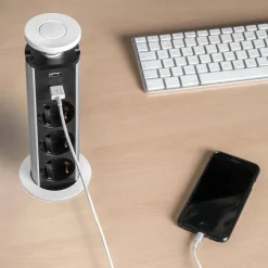 Multiconnecteur élévateur Vertikal 60 mm^Emuca Discount